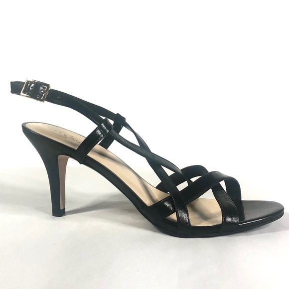 Cole Haan Shoes - Cole Haan Black Leather Minimalist Strappy Heels